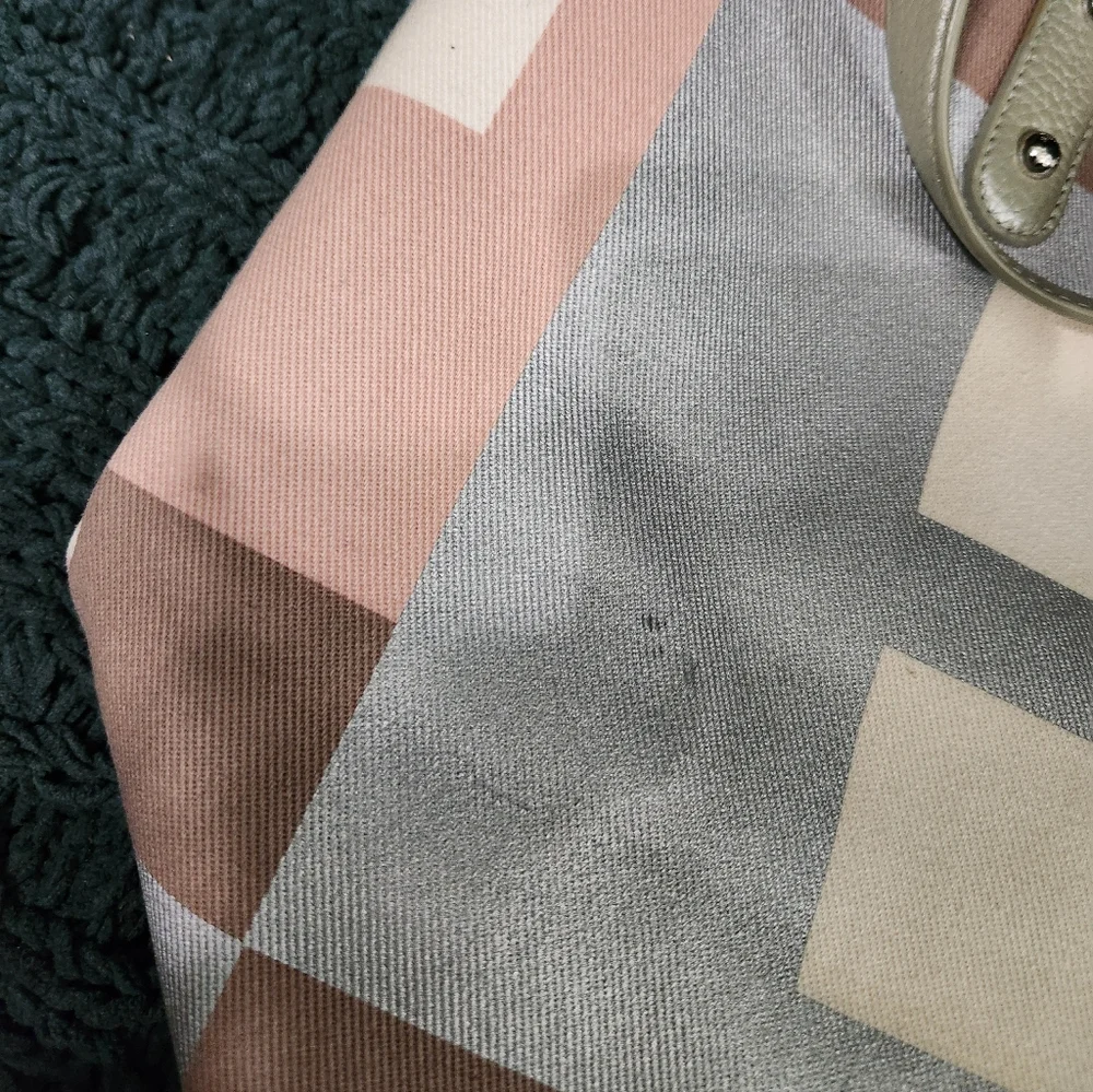 Sold Elsewhere- Bally Canvas Tote With Leather Trim - Picture 4 of 16